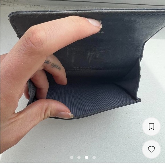 Vintage Chanel Periwinkle Folding Wallet - Picture 3 of 4